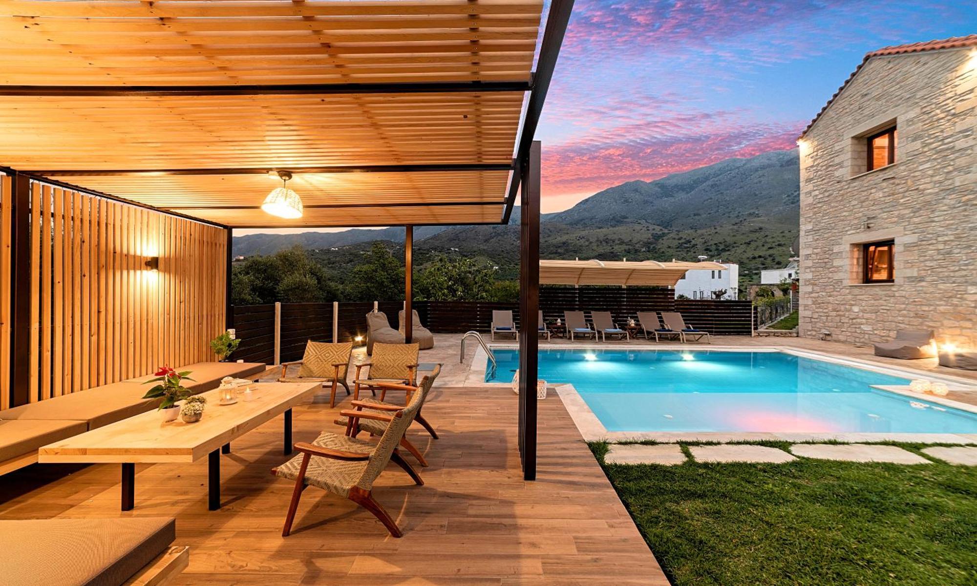 Cretan Sunrise Villa Heated Pool Dhimitrouliana Luaran gambar